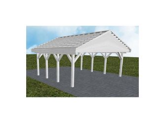 Carport Würzburg KO Select Satteldach, ohne Rinne, ohne Pfannen