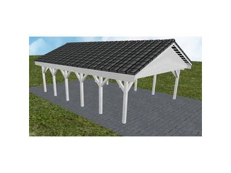 Carport Würzburg LD Select Satteldach, inkl. Pfannen und Rinne Carport Würzburg LD Select Satteldach, inkl. Pfannen und Rinne