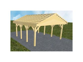 Carport Walsrode KO Classic Satteldach, ohne Rinne, ohne Pfannen Carport Walsrode KO Classic Satteldach, ohne Rinne, ohne Pfannen