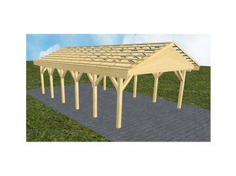 Carport Walsrode LO Classic Satteldach, ohne Rinne, ohne Pfannen Carport Walsrode LO Classic Satteldach, ohne Rinne, ohne Pfannen