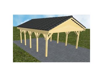 Carport Walsrode MD Classic Satteldach, inkl. Pfannen und Rinne Carport Walsrode MD Classic Satteldach, inkl. Pfannen und Rinne