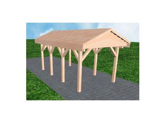 Carport Wedel KG Natur Satteldach, vorb.f. Gründach Carport Wedel KG Natur Satteldach, vorb.f. Gründach