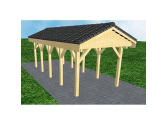 Carport Wedel MD Classic Satteldach, inkl. Pfannen und Rinne Carport Wedel MD Classic Satteldach, inkl. Pfannen und Rinne