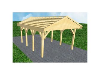 Carport Wismar KO Classic Satteldach, ohne Rinne, ohne Pfannen Carport Wismar KO Classic Satteldach, ohne Rinne, ohne Pfannen