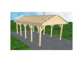 Carport Wismar MO Master Satteldach, ohne Rinne, ohne Pfannen Carport Wismar MO Master Satteldach, ohne Rinne, ohne Pfannen