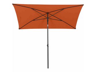 City Mittelstockschirm anthrazit/terracotta 140x210cm Gest. Stahl, Bez. 100% Polyester terracotta City Mittelstockschirm anthrazit/terracotta 140x210cm Gest. Stahl, Bez. 100% Polyester terracotta