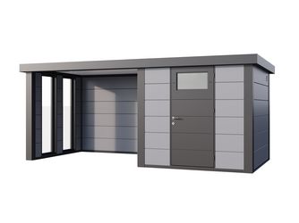 Classico Lounge Small mit Fenstern 2424 Lichtgrau Links