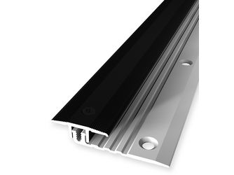 Combi V Übergangsprofil PF 378 V versenkt gebohrt 25x9mm 4-9,5 (5-12)*mm 1m Alu eloxiert schwarz