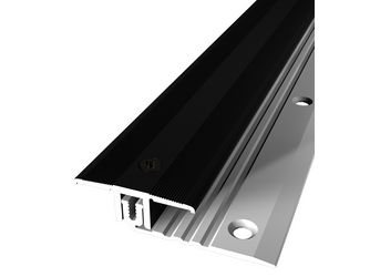 Combi Übergangsprofil PF 288 versenkt gebohrt 34x12mm 6,5-16mm 2,7m Alu eloxiert schwarz