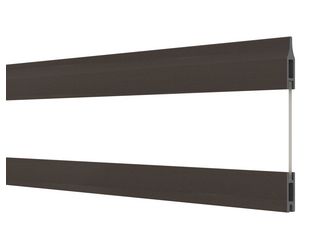 Creativlamelle Cremeweiß (f.hellgrau) Glas, 15,2x183cm