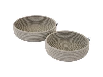 Cusco Dekoschalenset, 2-teilig, taupe Gest. Alu/Edelstahl