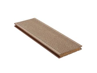Terrassendiele WPC massiv Braun einseitig genutet, einseitig geriffelt, Clipmontage_unterseitig Nut, DIE KOMPAKTE - 21 x 139 mm Terrassendiele WPC massiv Braun einseitig genutet, einseitig geriffelt, Clipmontage_unterseitig Nut, DIE KOMPAKTE - 21 x 139 mm