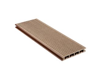 Terrassendiele WPC Hohlkammer Braun einseitig genutet, einseitig geriffelt, längsseitige Nut, DIE KOMPAKTE - 21 x 139 mm Terrassendiele WPC Hohlkammer Braun einseitig genutet, einseitig geriffelt, längsseitige Nut, DIE KOMPAKTE - 21 x 139 mm