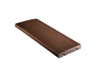 Terrassendiele WPC massiv Kastanienbraun einseitig Holzstruktur, einseitig glatt, unterseitige Nut, DIE SMARTE KLICK - 22 x 119 mm Terrassendiele WPC massiv Kastanienbraun einseitig Holzstruktur, einseitig glatt, unterseitige Nut, DIE SMARTE KLICK - 22 x 119 mm