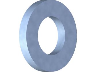 Unterlegscheibe DIN 125 Stahl verzinkt blau passiviert