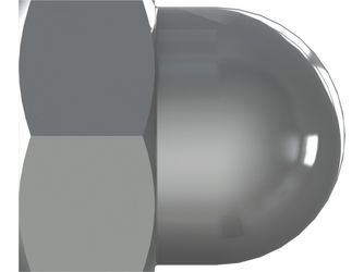 DIN 1587 Hutmuttern 6-kant Edelstahl A2 gebeizt passiviert