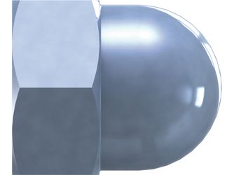 DIN 1587 Hutmuttern 6-kant Stahl verzinkt blau passiviert DIN 1587 Hutmuttern 6-kant Stahl verzinkt blau passiviert