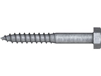 Holzschraube Sechskant Kopf DIN 571  Stahl feuerverzinkt