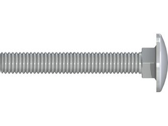Schlossschraube Halbrundkopf DIN 603 mit Vierkantansatz M  Edelstahl A2 gebeizt passiviert