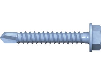 Bohrschraube Sechskantkopf DIN 7504 K  Stahl verzinkt blau passiviert