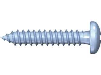 Blechschraube Pan Head DIN 7981 PZ  Stahl verzinkt blau passiviert