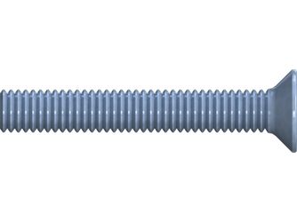 Gewindeschraube Flachsenkkopf DIN 965 PZ M  Stahl verzinkt blau passiviert