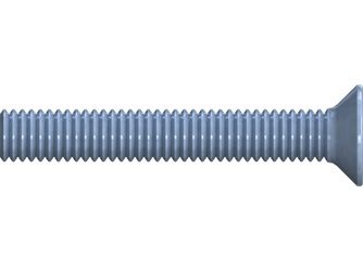 Gewindeschraube Flachsenkkopf DIN 965 PZ M  Stahl verzinkt blau passiviert