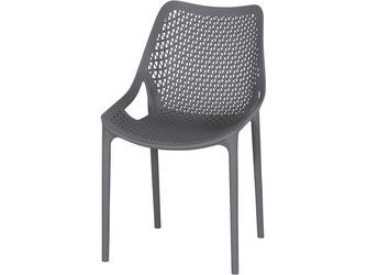 DISTRICT Stapelsessel grau Bouclé-Gewebe, Bez. 100% Polyester