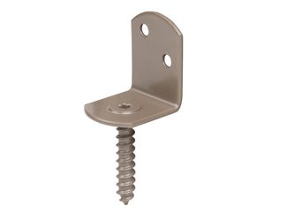 DURAVIS® Flechtzaunhalter, L-Form, blau vz, duplexbeschichtet, 83/30 x 32 x 38 mm