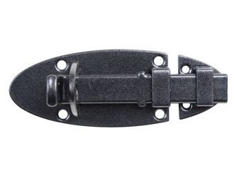 DURAVIS® Schlossriegel mit flachem Griff, blau vz, duplexbeschichtet, 90 x 44