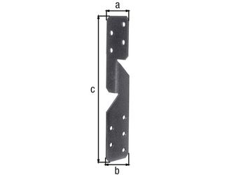 DURAVIS® Sparren-Pfettenanker, sendzimirvz, duplexbeschichtet, 33 x 33 x 170 mm DURAVIS® Sparren-Pfettenanker, sendzimirvz, duplexbeschichtet, 33 x 33 x 170 mm
