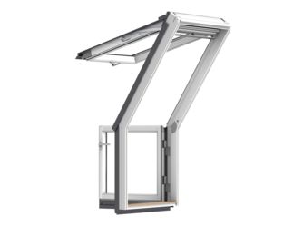 Dachterrasse, Tür links VEA M35 2065 weiß lack Energie PLUS Alu 78x109 Dachterrasse, Tür links VEA M35 2065 weiß lack Energie PLUS Alu 78x109
