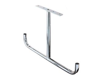 Deckenhaken T-Form, abgewinkelt, galv. blau verzinkt, Stahlrohr Ø18mm