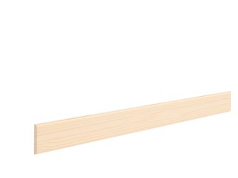 Deckleiste Kiefer 5x35x900mm astrein, massiv, roh, Kurzlänge