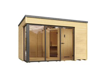 Design-Saunahaus CUBILISBioS 7, 5 Kw