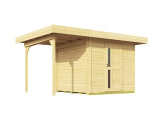 Designhaus 172 A Gr. 1, natur, 28mm, neue Design-Einzeltür, Anbau 147cm