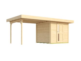 Designhaus 172 B Gr. 2, natur, 28mm, neue Design-Einzeltür, Anbau 295cm