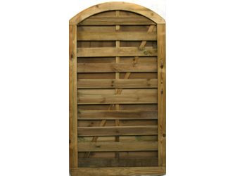 Tor Sichtschutzzaun Kiefer KDI grün "Blankenese"