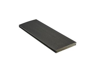 Terrassendiele WPC massiv Lavagrau einseitig Holzstruktur, einseitig glatt, längsseitige Nut, DIE EXKLUSIVE - 21 x 162 mm