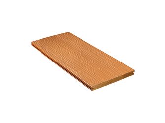 Terrassendiele WPC massiv Bernsteinbraun einseitig Holzstruktur, einseitig glatt, längsseitige Nut, DIE EXKLUSIVE - 21 x 200 mm