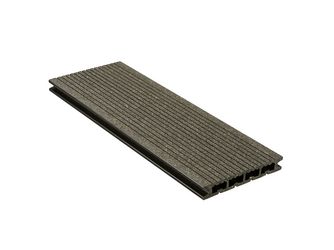 Terrassendiele WPC Hohlkammer Anthrazit einseitig genutet, einseitig geriffelt, längsseitige Nut, DIE KOMPAKTE - 21 x 139 mm