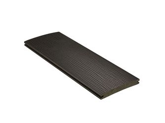 Terrassendiele WPC massiv Anthrazit einseitig Holzstruktur, einseitig glatt, Clipmontage_laengsseitig, DIE SMARTE - 19 x 139 mm