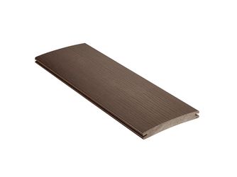 Terrassendiele WPC massiv Schwarzbraun einseitig Holzstruktur, einseitig glatt, Clipmontage_laengsseitig, DIE SMARTE - 19 x 139 mm