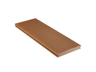 Terrassendiele WPC massiv Lehm einseitig Holzstruktur, einseitig glatt, längsseitige Nut, DIE URBANE FLAIR - 21 x 162 mm