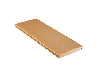 Terrassendiele WPC massiv Sisal einseitig Holzstruktur, einseitig glatt, längsseitige Nut, DIE URBANE FLAIR - 21 x 162 mm