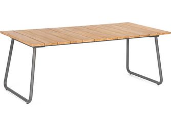 Dining-Tisch Woodland Teak Alu-anthrazith 200x100 cm