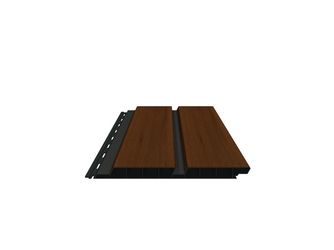 Doppelprofil mit Schattenfuge, foliert 17x200mm, Länge 6,0m, honey oak Pflegeleicht aus langlebigem Fenster-PVC