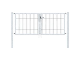 Tor Doppelstabmatte 2-flügelig Stahl feuerverzinkt "Flexo"