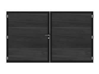 Tor Sichtschutzzaun 2-flügelig BPC "MULTI-FENCE"