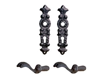 Drückergarnitur schmiedeeisern schwarz